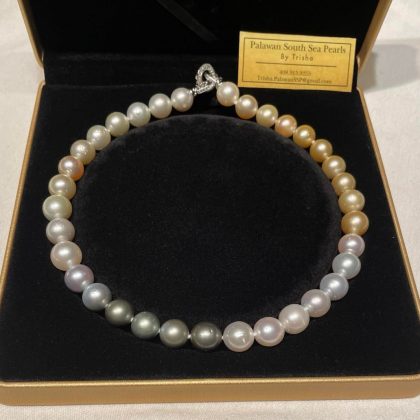 12-13mm Multi-Colored South Sea Pearl Strand Necklace