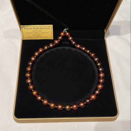 11-13mm Mulit-toned Brown South Sea Pearl Strand Necklace
